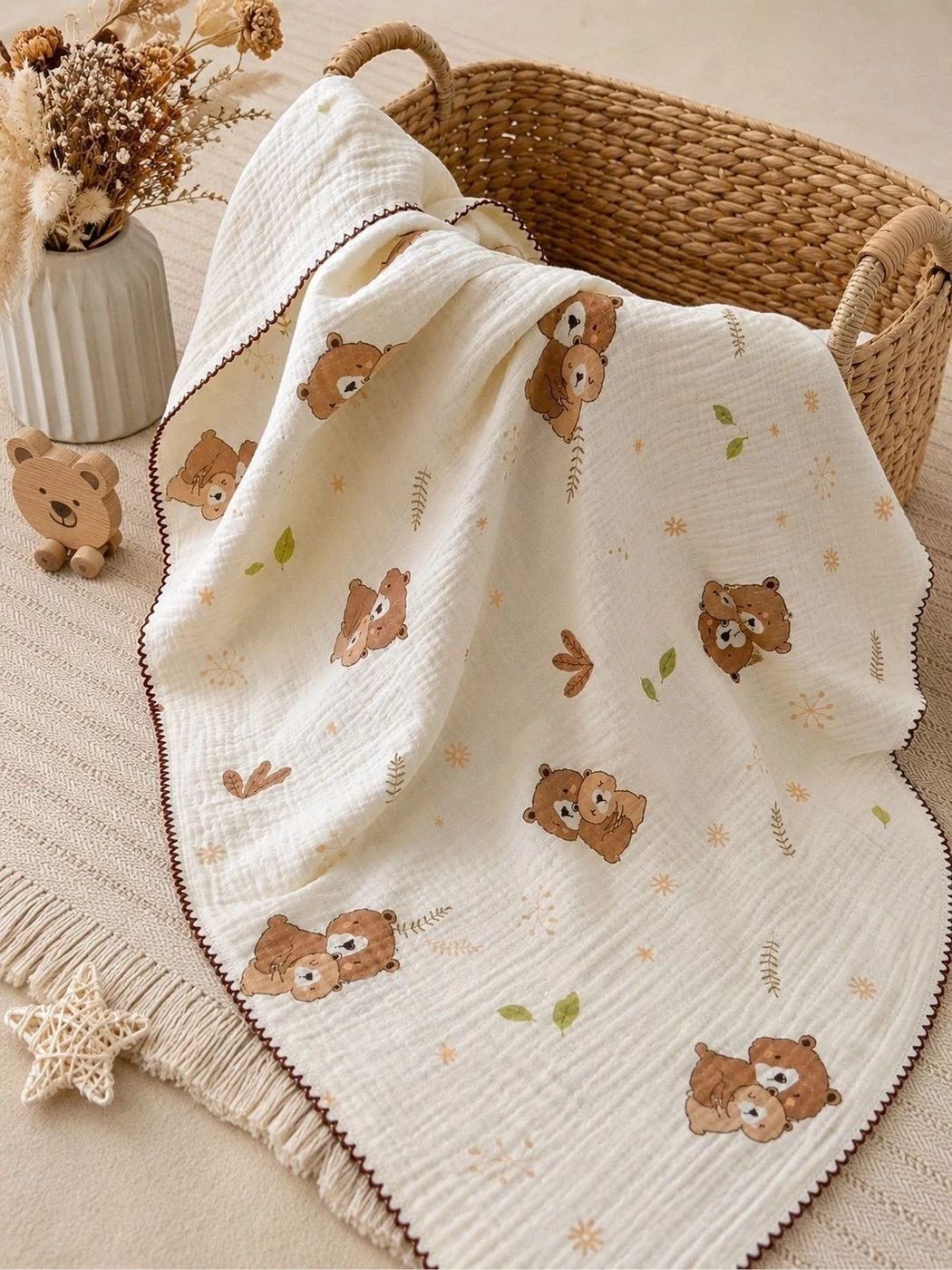 4 Layer Muslin Blanket - Teddy Mom 2