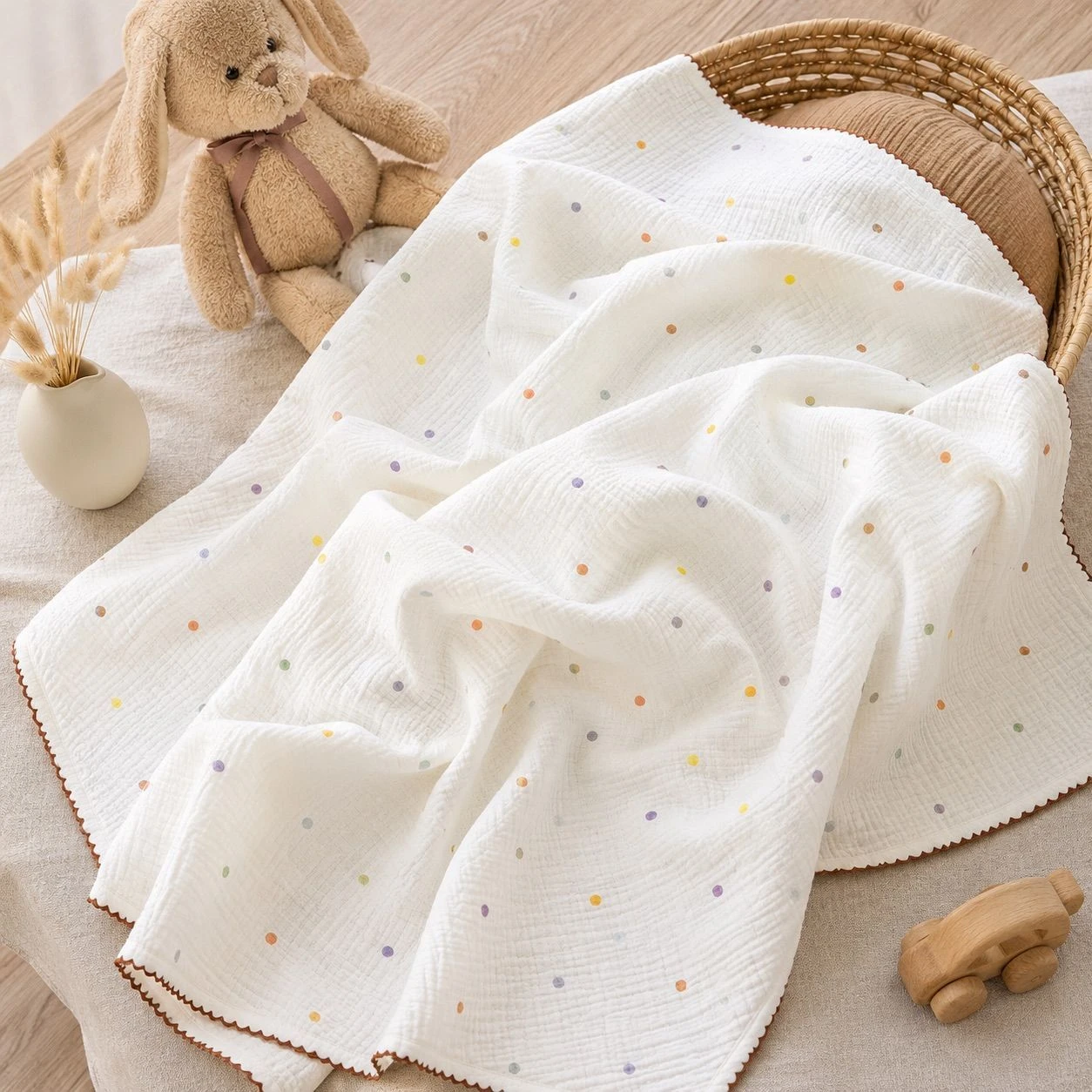 4 Layer Muslin Blanket - Dot