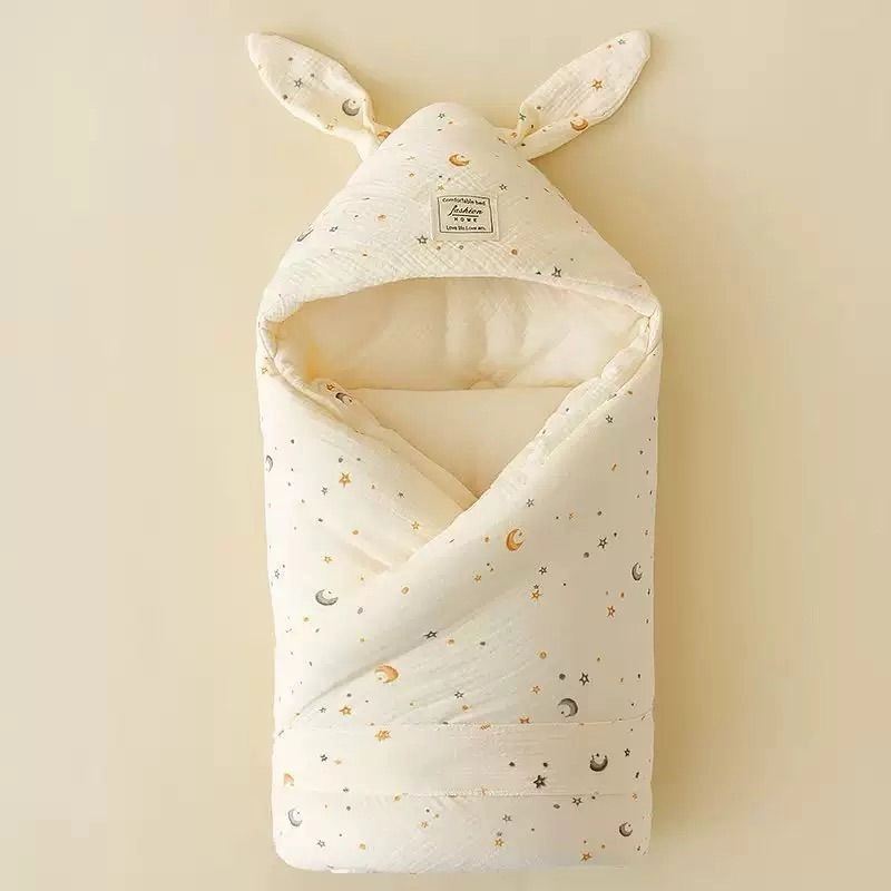 Muslin Hooded Quilted Blanket 2