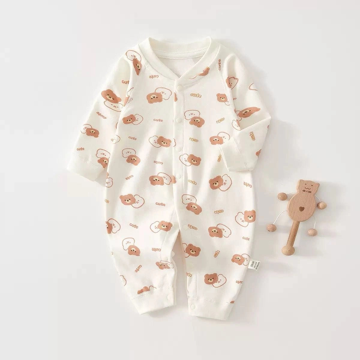 Twin Teddy Snap Romper