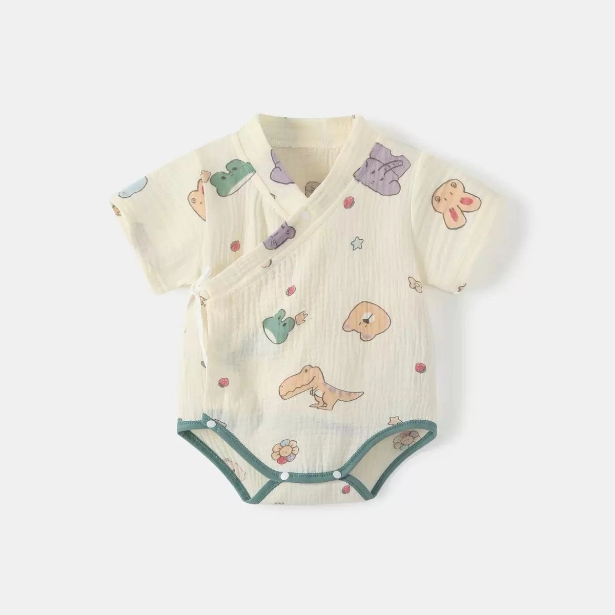 Muslin Short-Sleeve Bodysuit 2