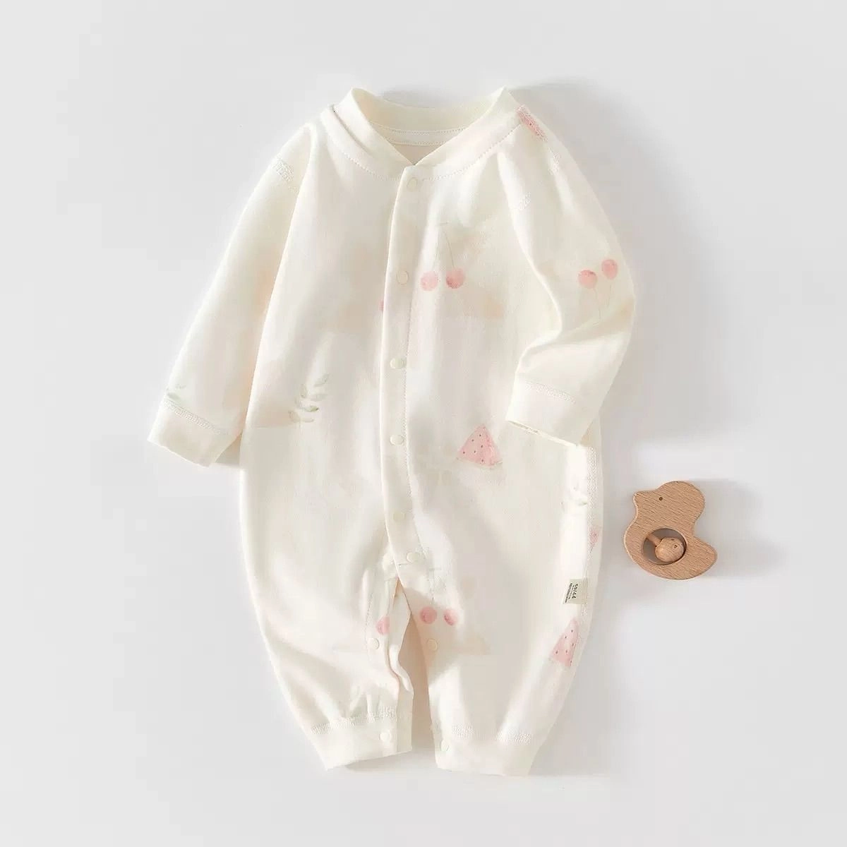 Fruit paint cherry berry romper