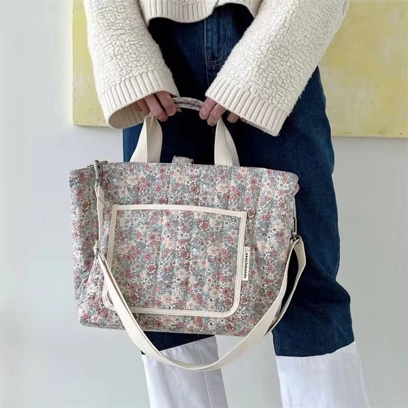 Floral Tote Diaper Bag 8