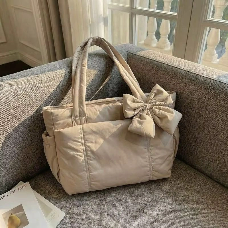 Bow Mommy Tote Diaper Bag 4
