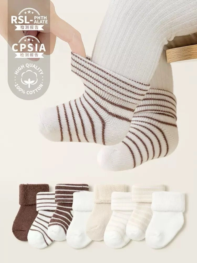 Newborn Warm Unisex Cotton Sock (1 pair) 3