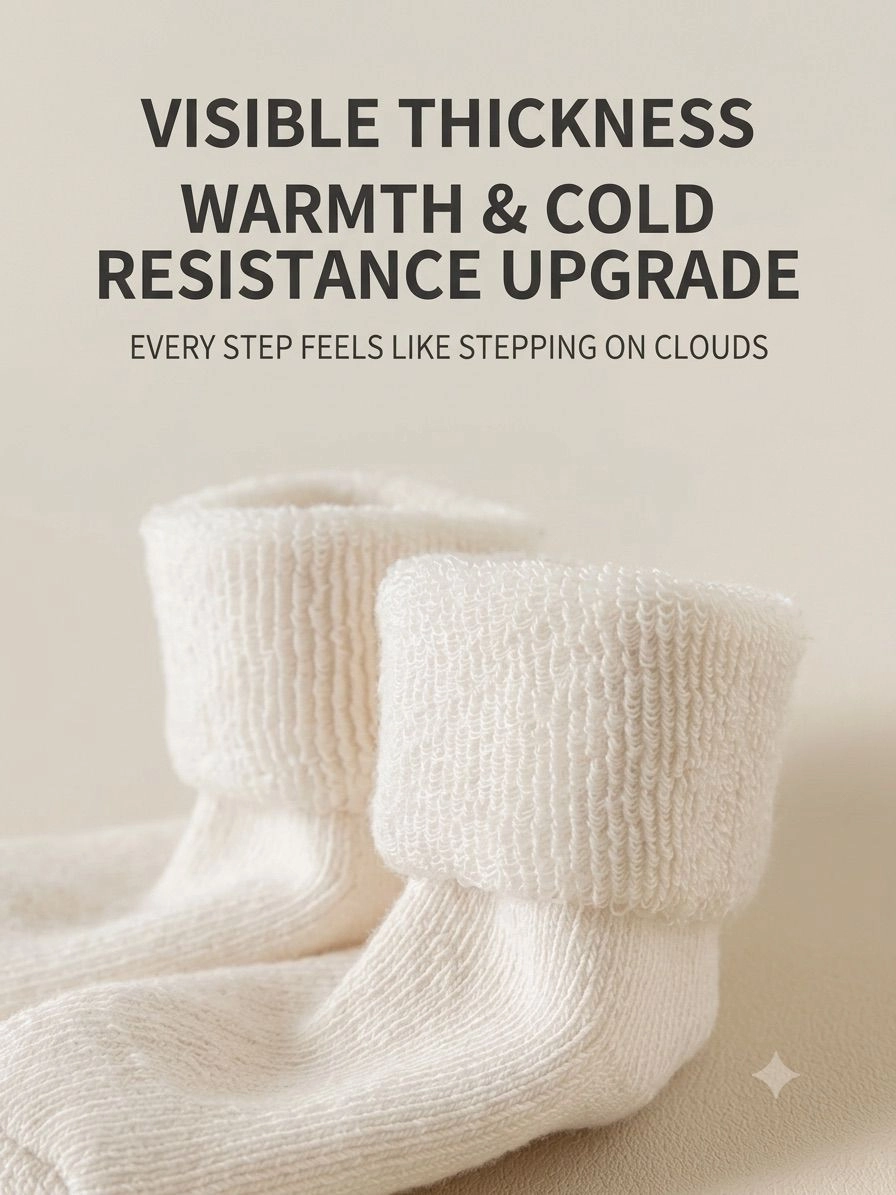Newborn Warm Unisex Cotton Sock (1 pair) 5