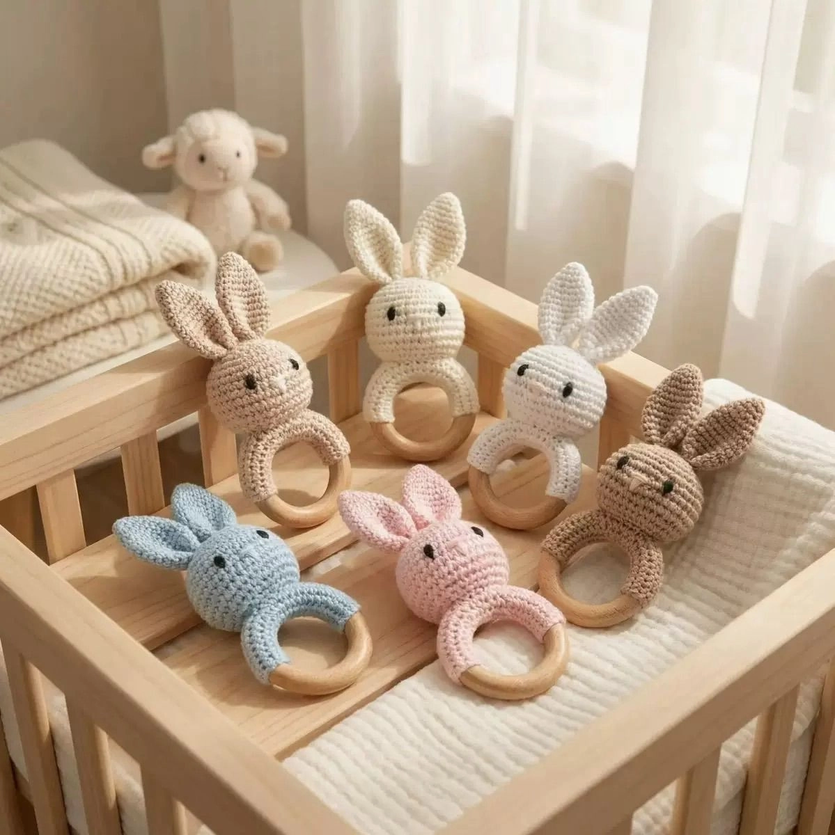 Crochet Bunny Rattle 1