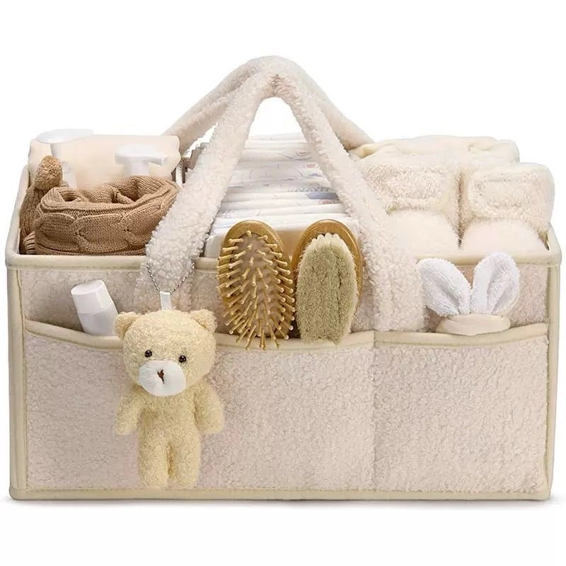 Teddy Plush Diaper caddy 3