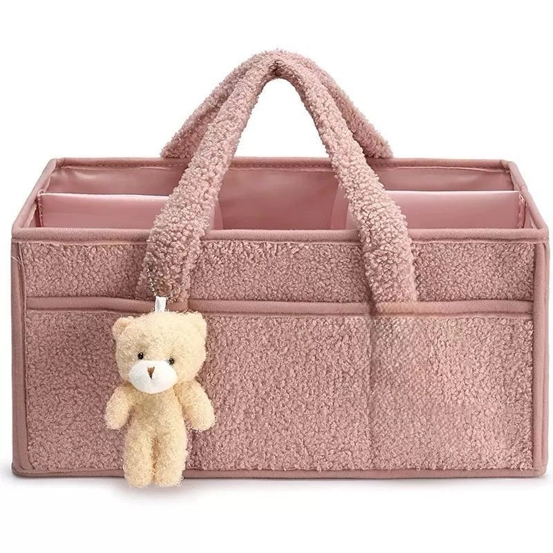 Teddy Plush Diaper caddy 4