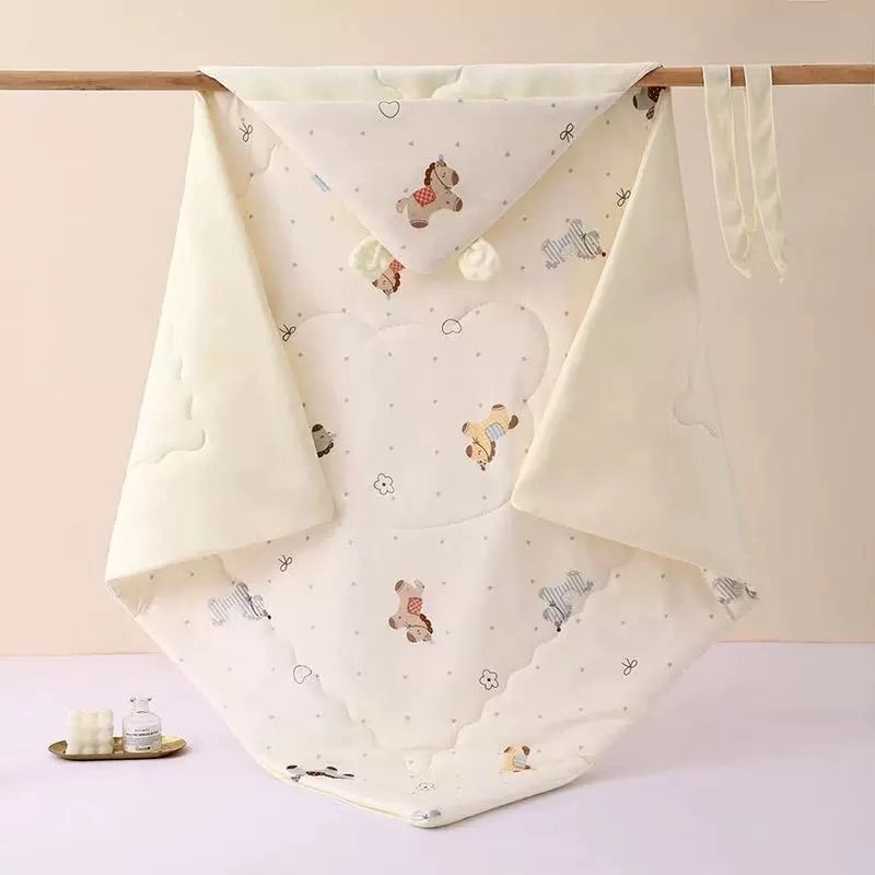 Hooded Quilted Comforter Blanket 1