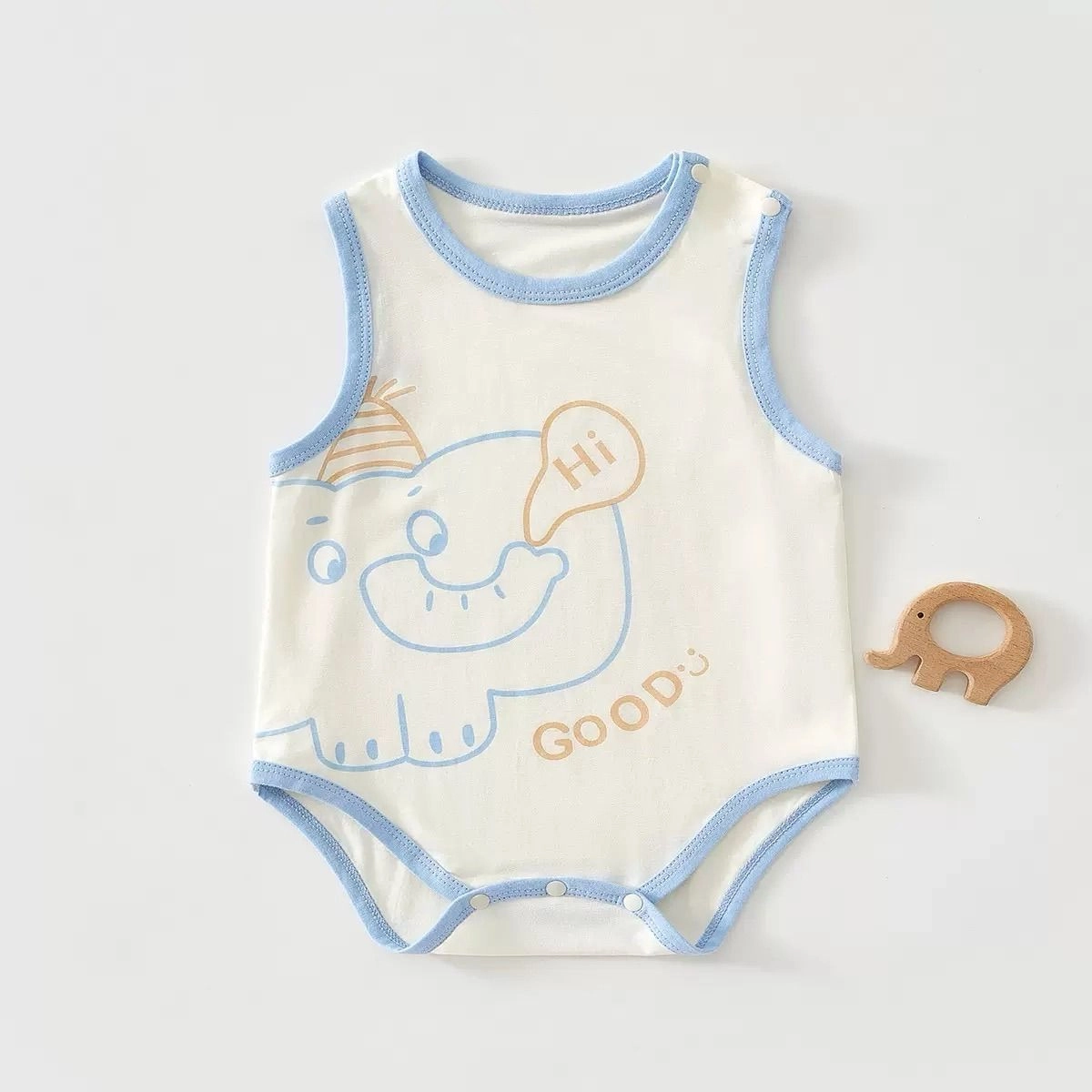 Sleevless cotton onesies 3