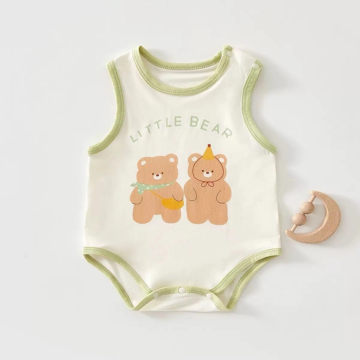 Sleevless cotton onesies 4