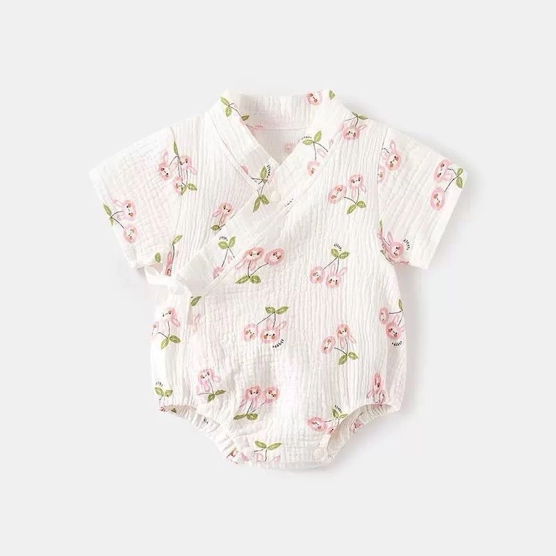 Muslin Japanese Jinbei-style Romper 2