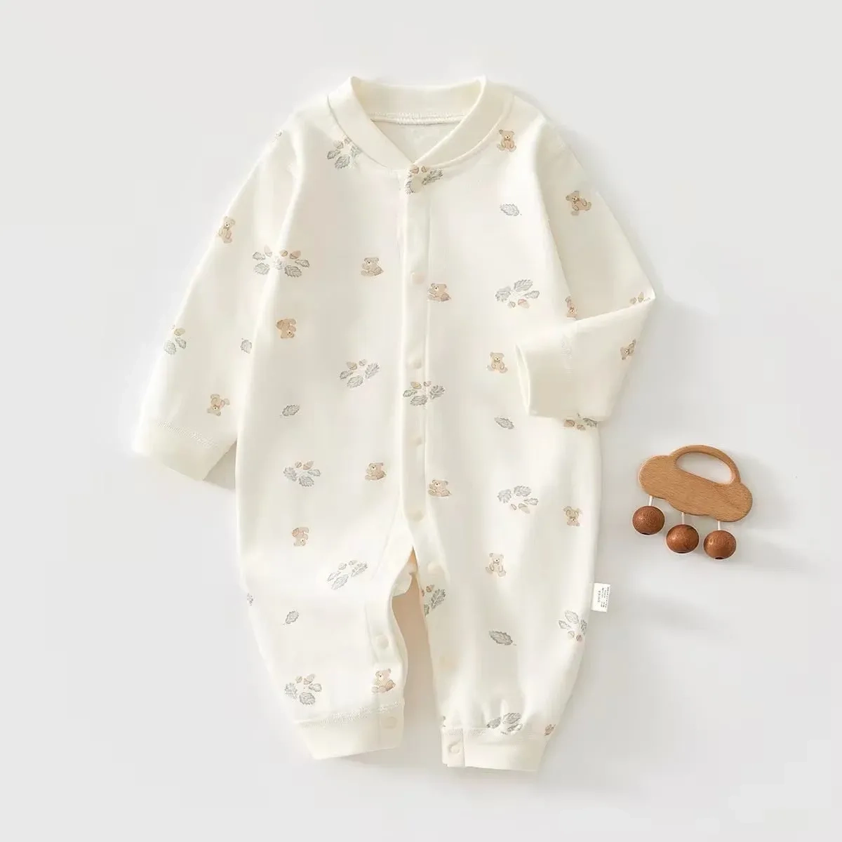 Super soft Cotton Front-Snap Sleepsuit 1