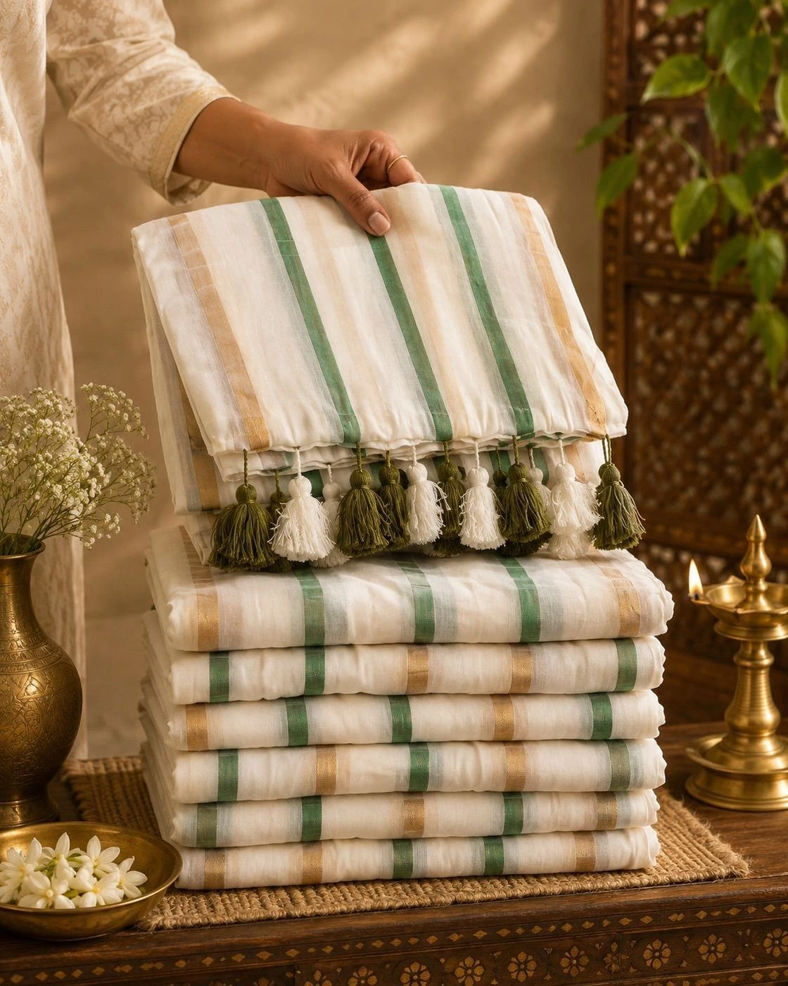 Onam Mul Cotton Saree 2