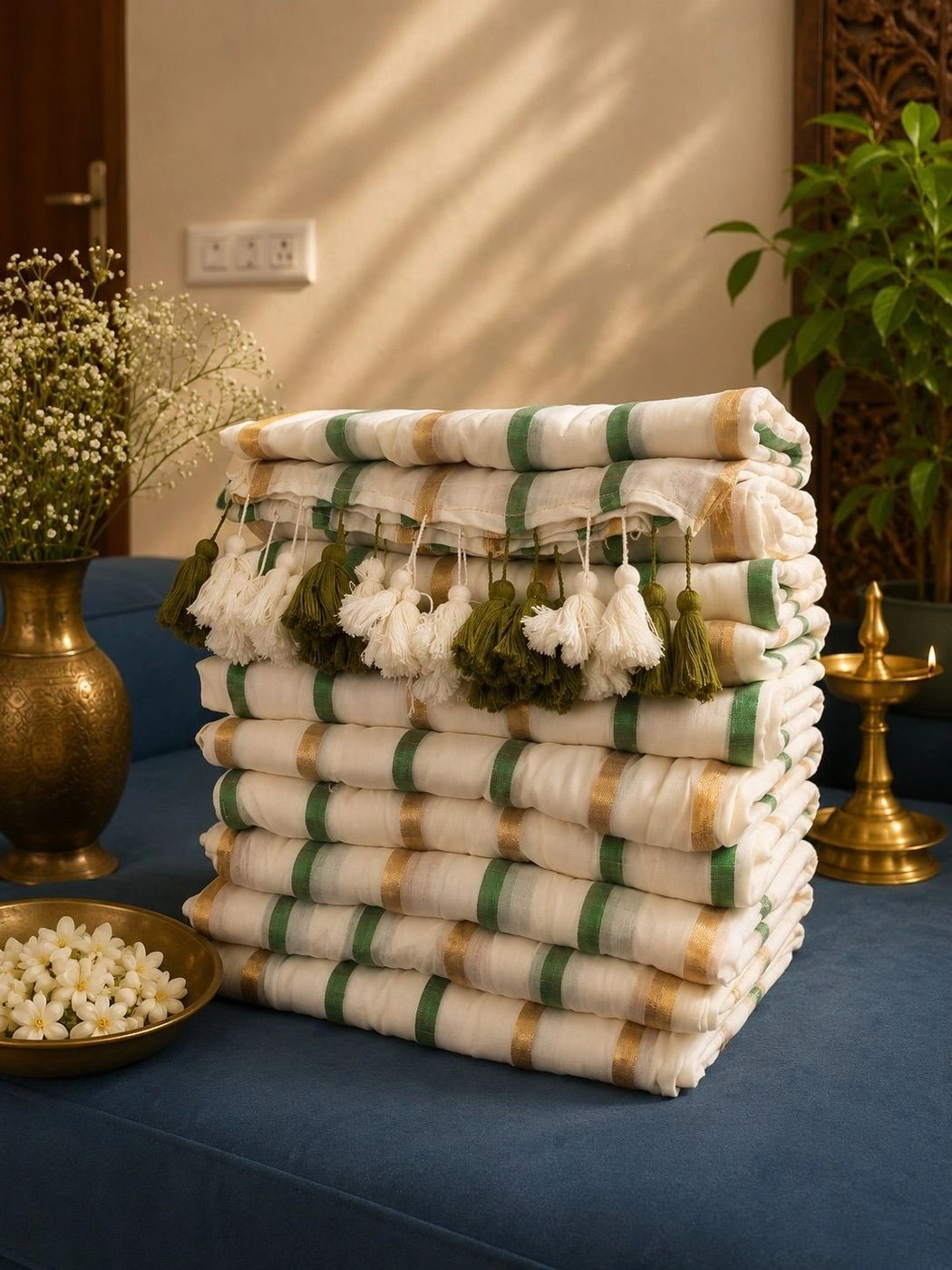 Onam Mul Cotton Saree 3