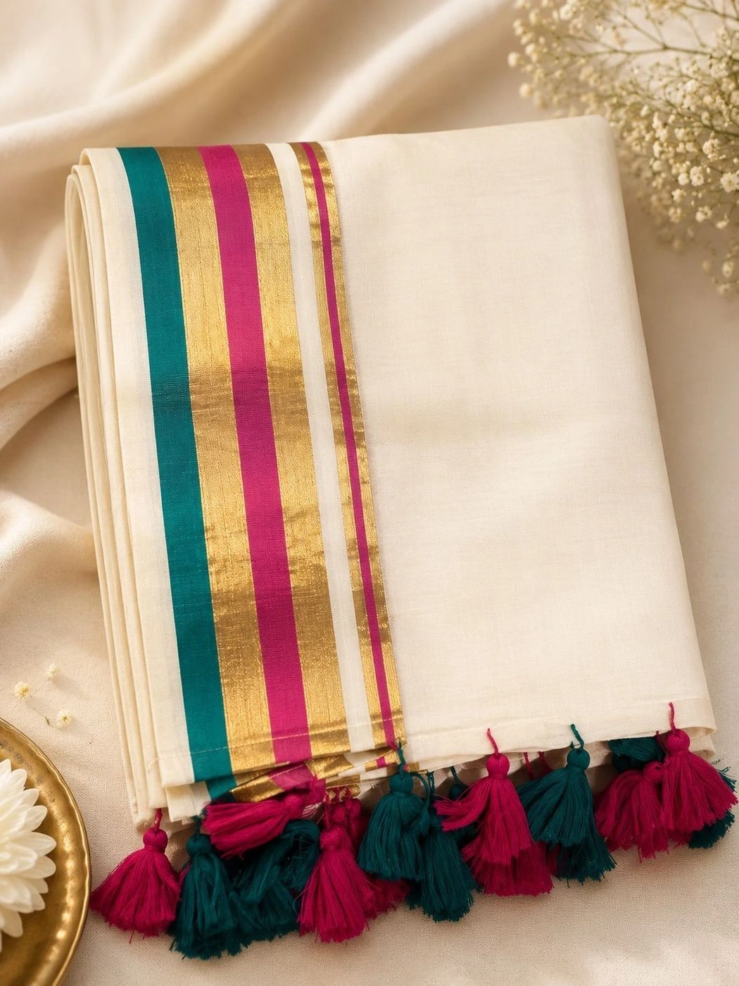 Onam Mul Cotton Saree 1
