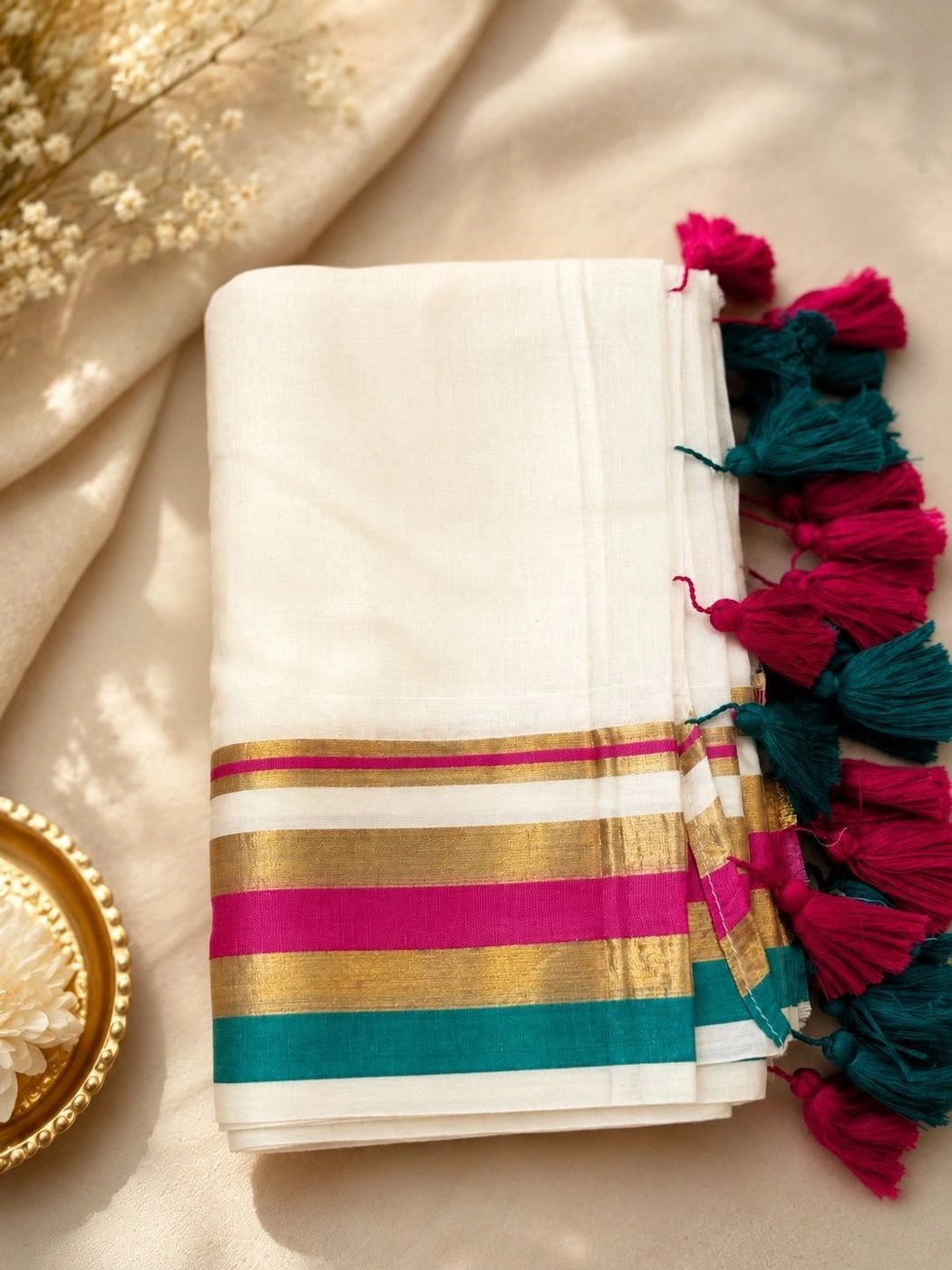 Onam Mul Cotton Saree 2