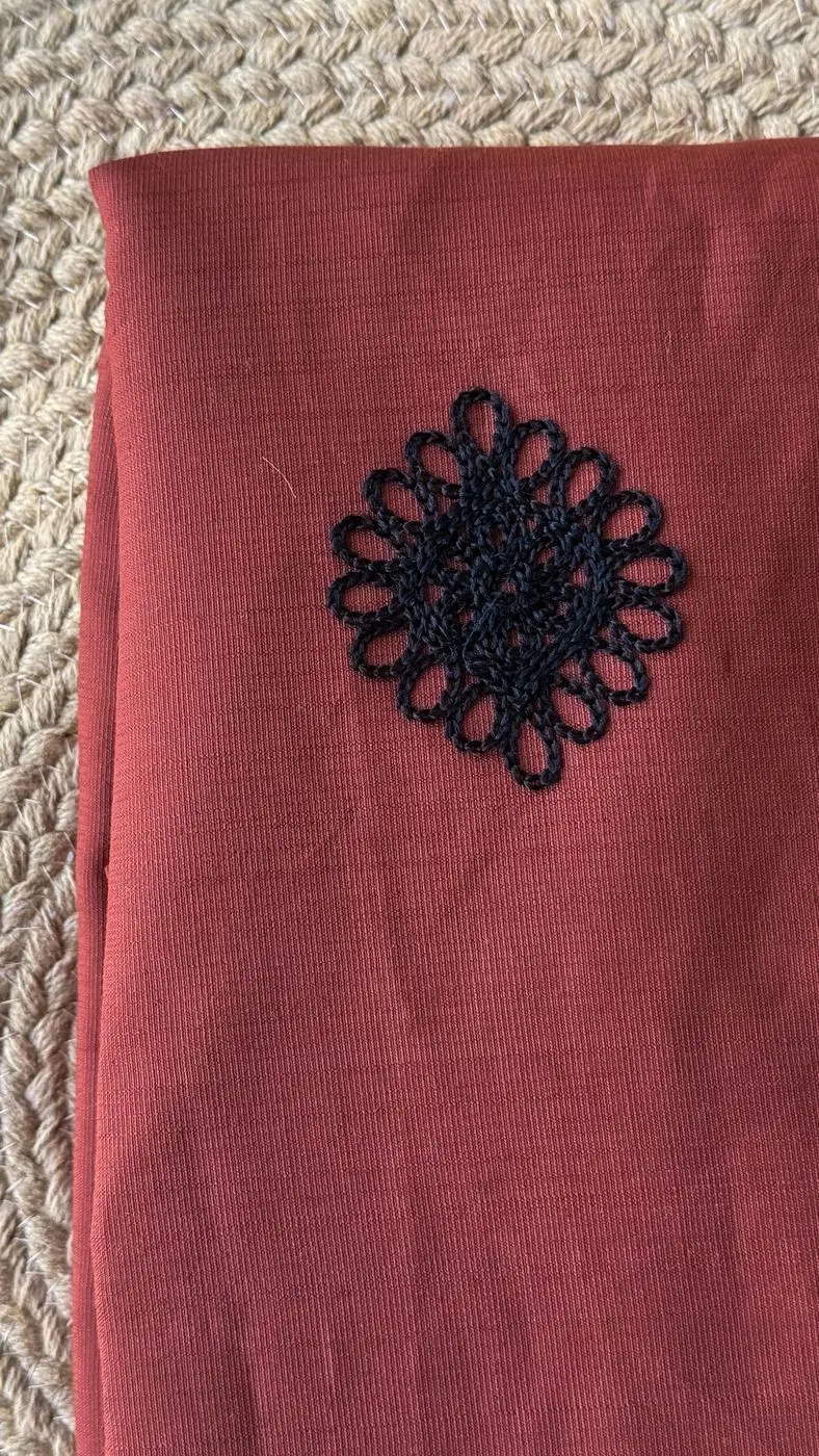 Timeless Brick Red Embroidered Kurti with Removable Sleeves 7