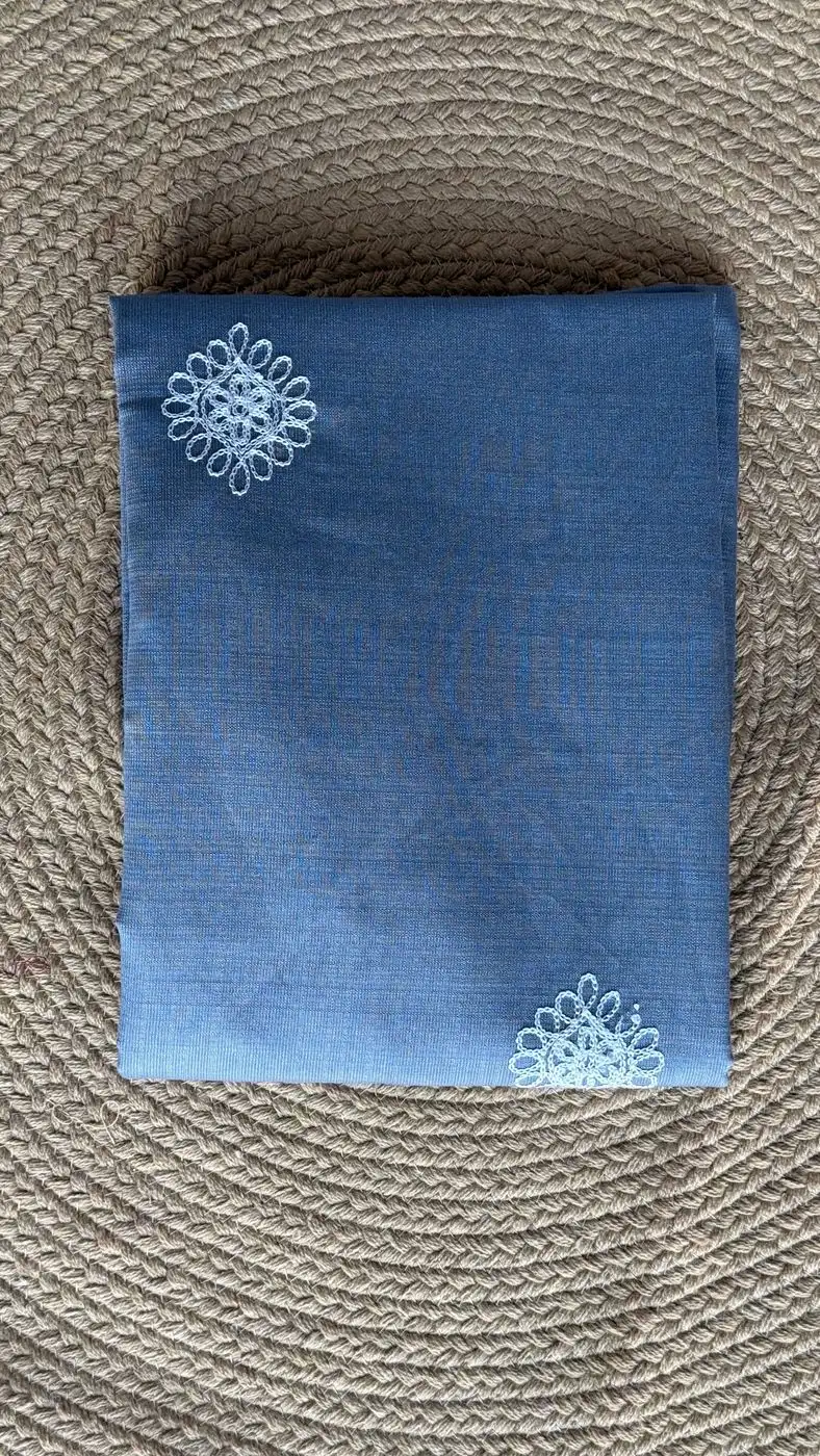 Elegant Grey Embroidered Kurti with Detachable Sleeves 9