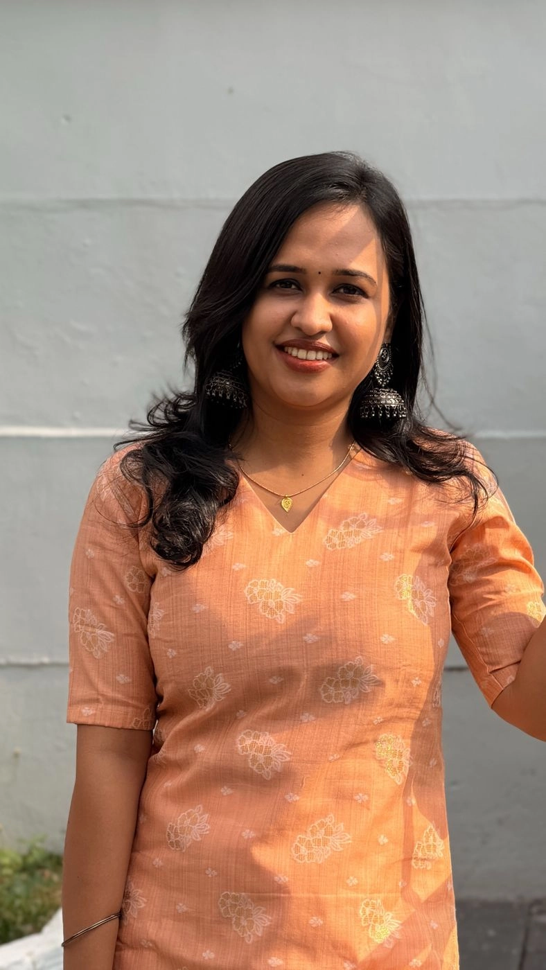 Peach Colour Kurti For Office Wear