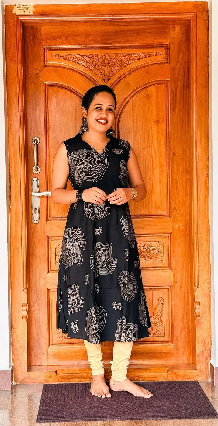 Midnight Aura Black Kurti