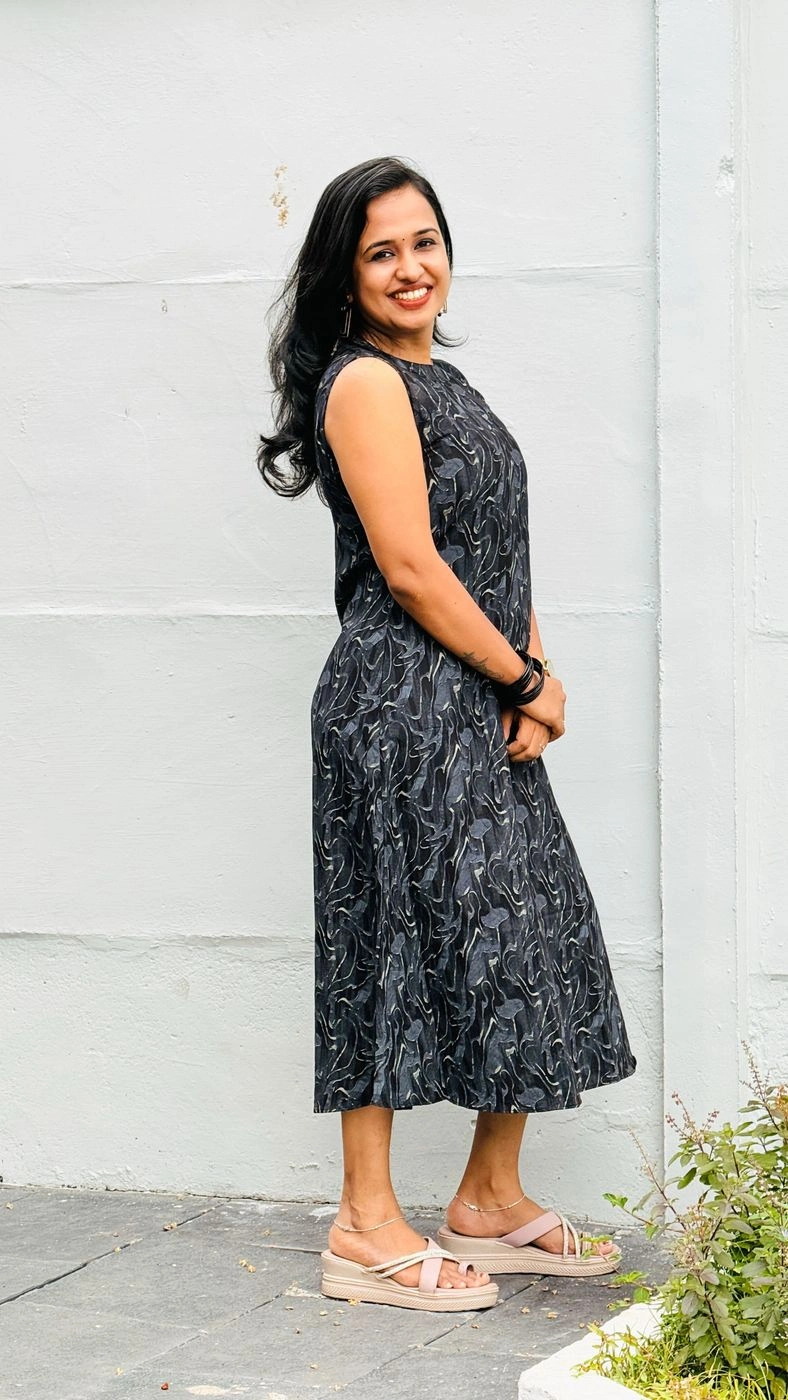 Black Super Soft Cotton Frock🖤