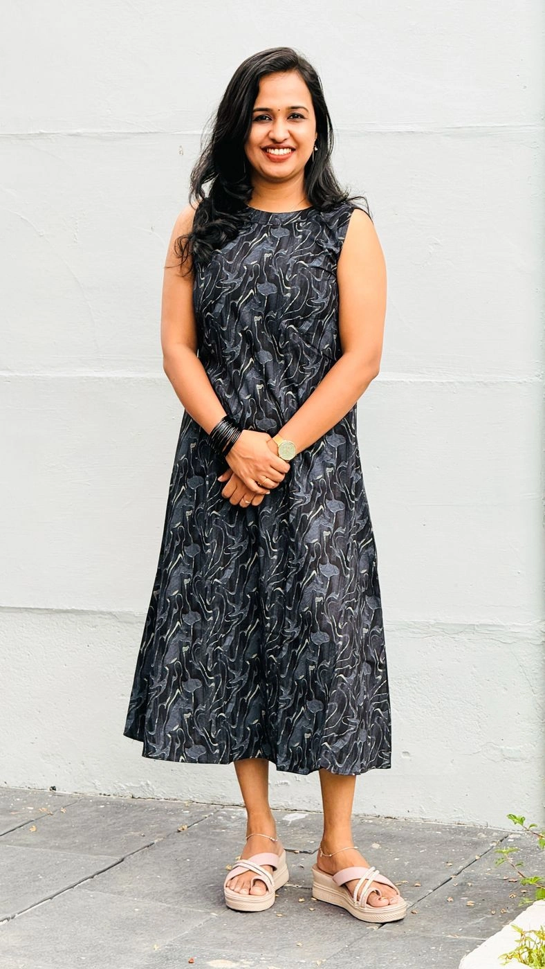 Black Super Soft Cotton Frock🖤