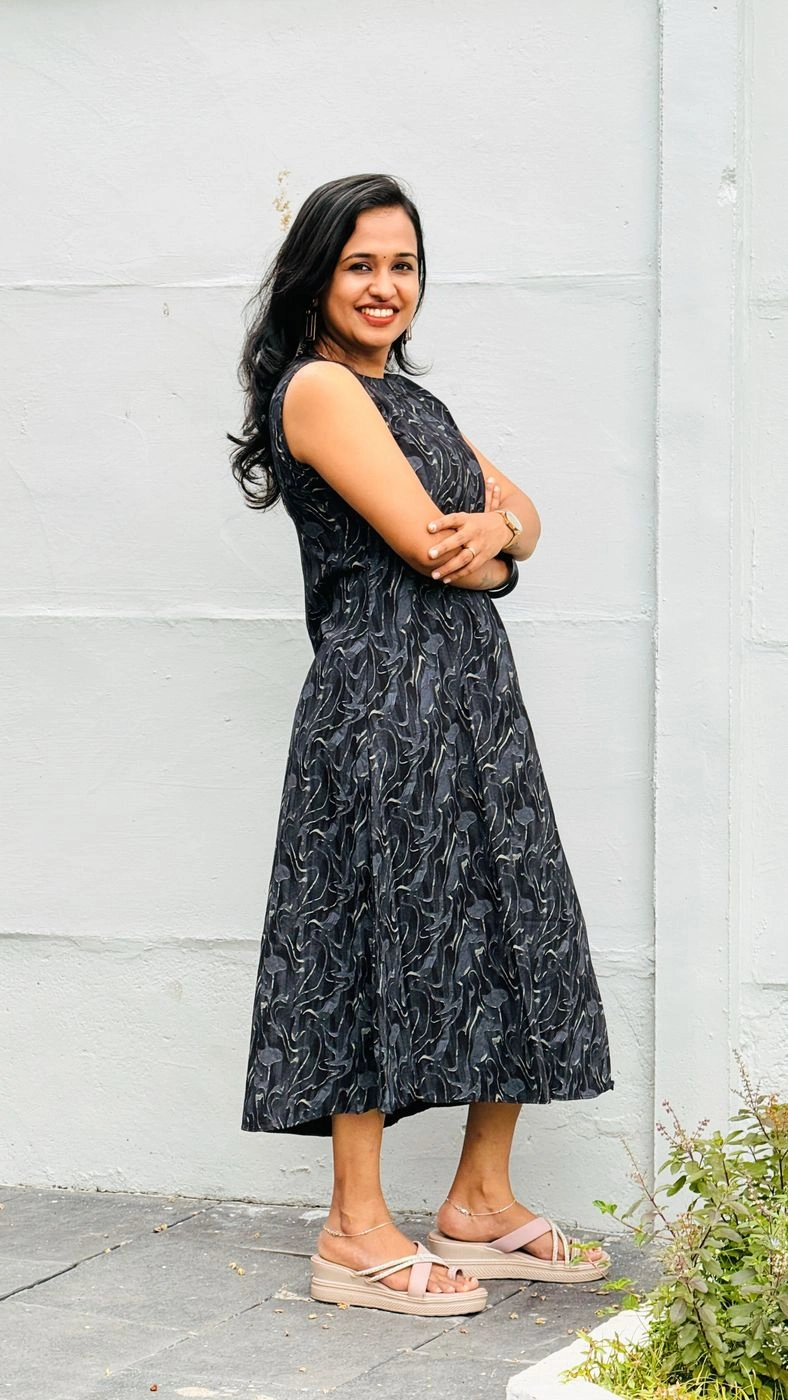 Black Super Soft Cotton Frock🖤