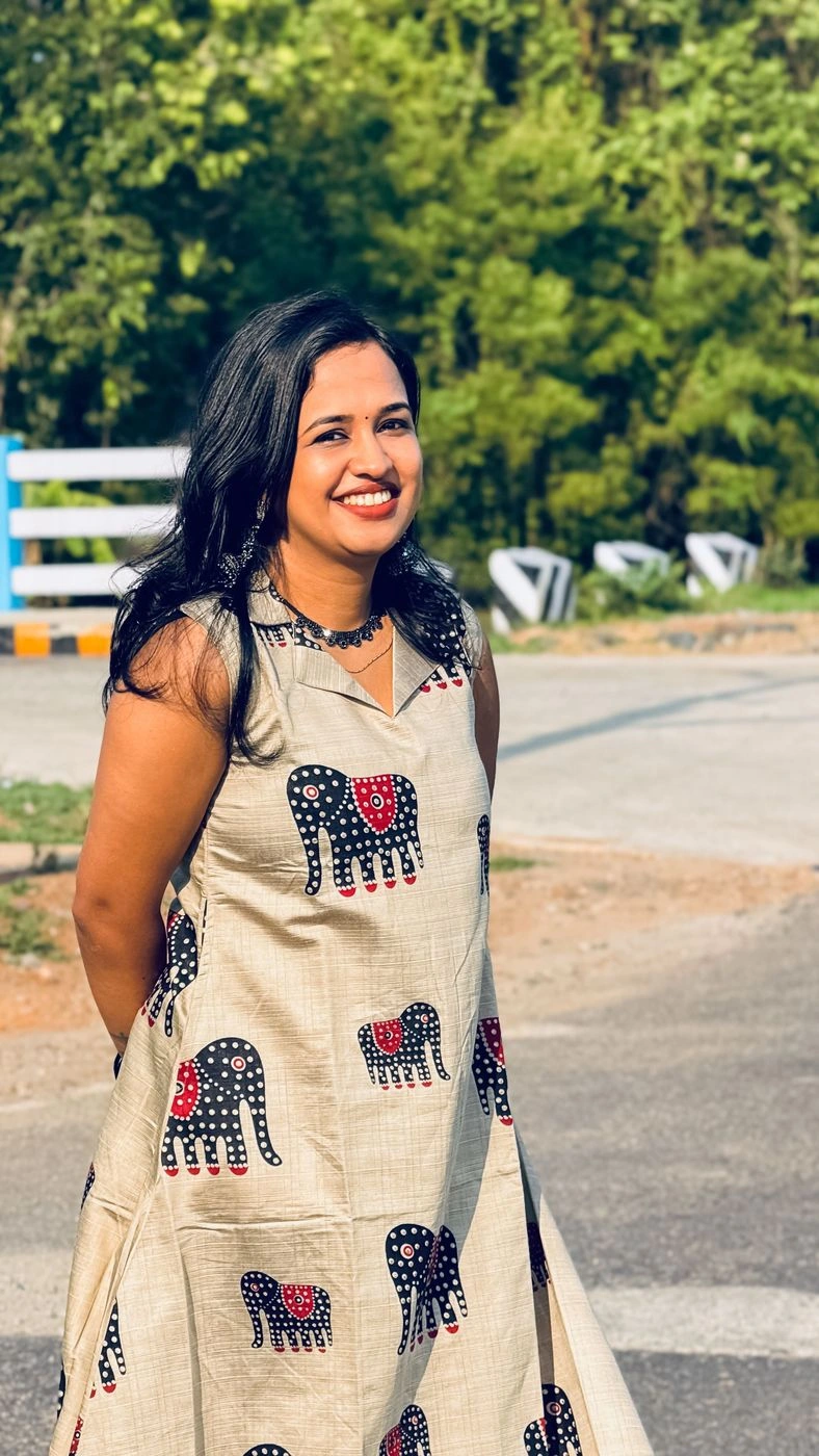 Elephant Grace Collar Kurti