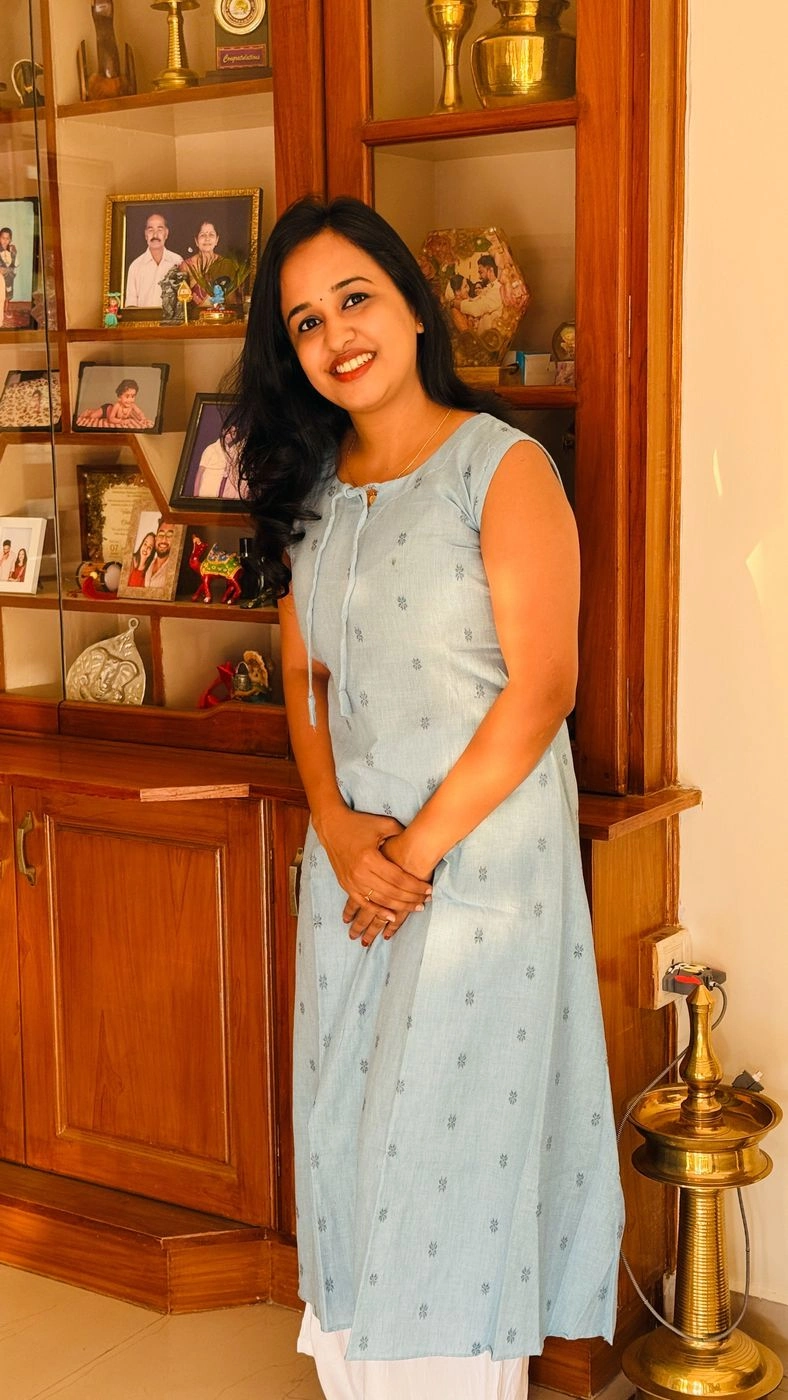 Light Blue Cotton Kurti