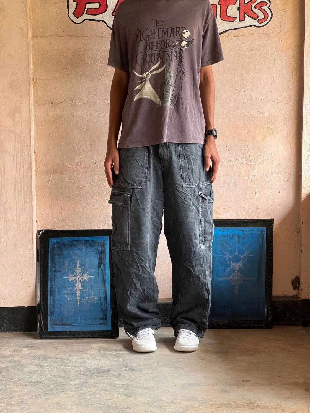 Charcol Denim Cargos 1