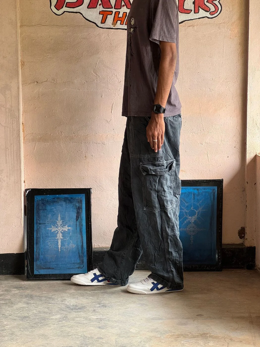 Charcol Denim Cargos 2