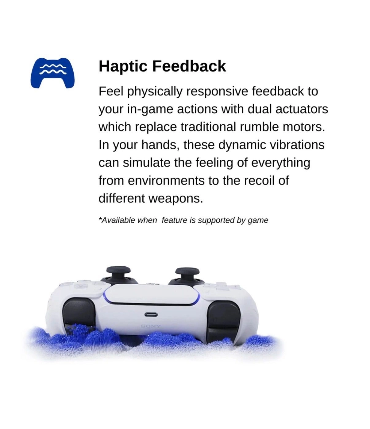 Sony PS5 DualSense Wireless Controller (White, For 6