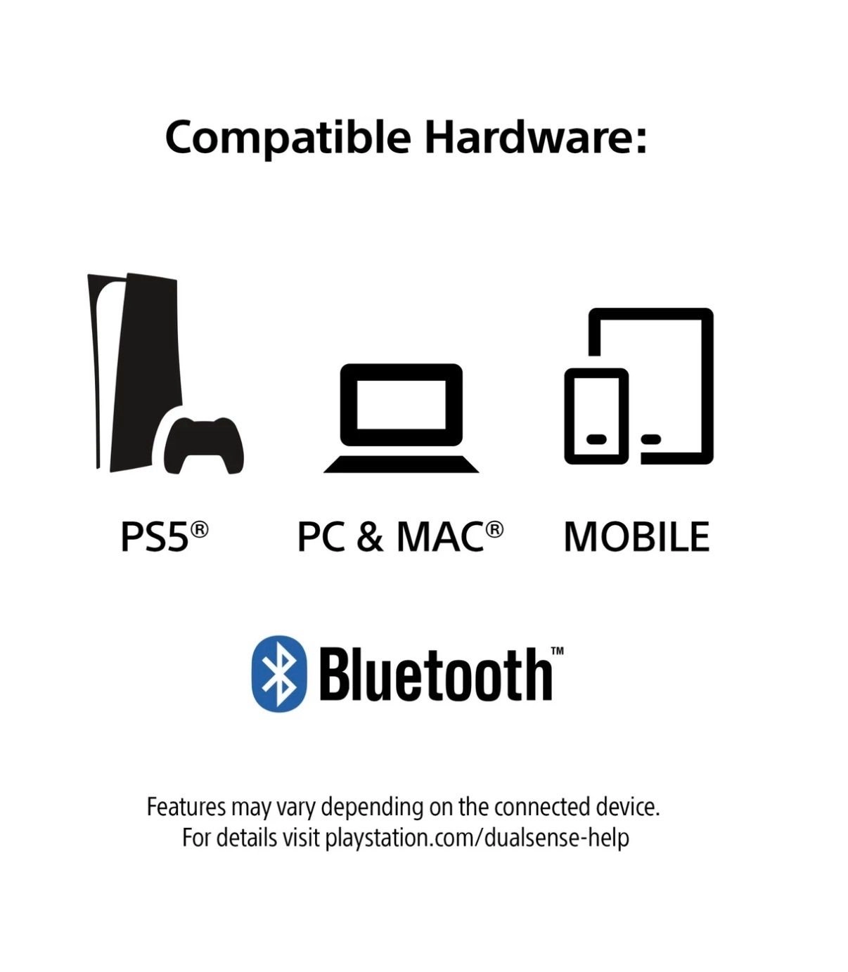 Sony PS5 DualSense Wireless Controller (White, For 9