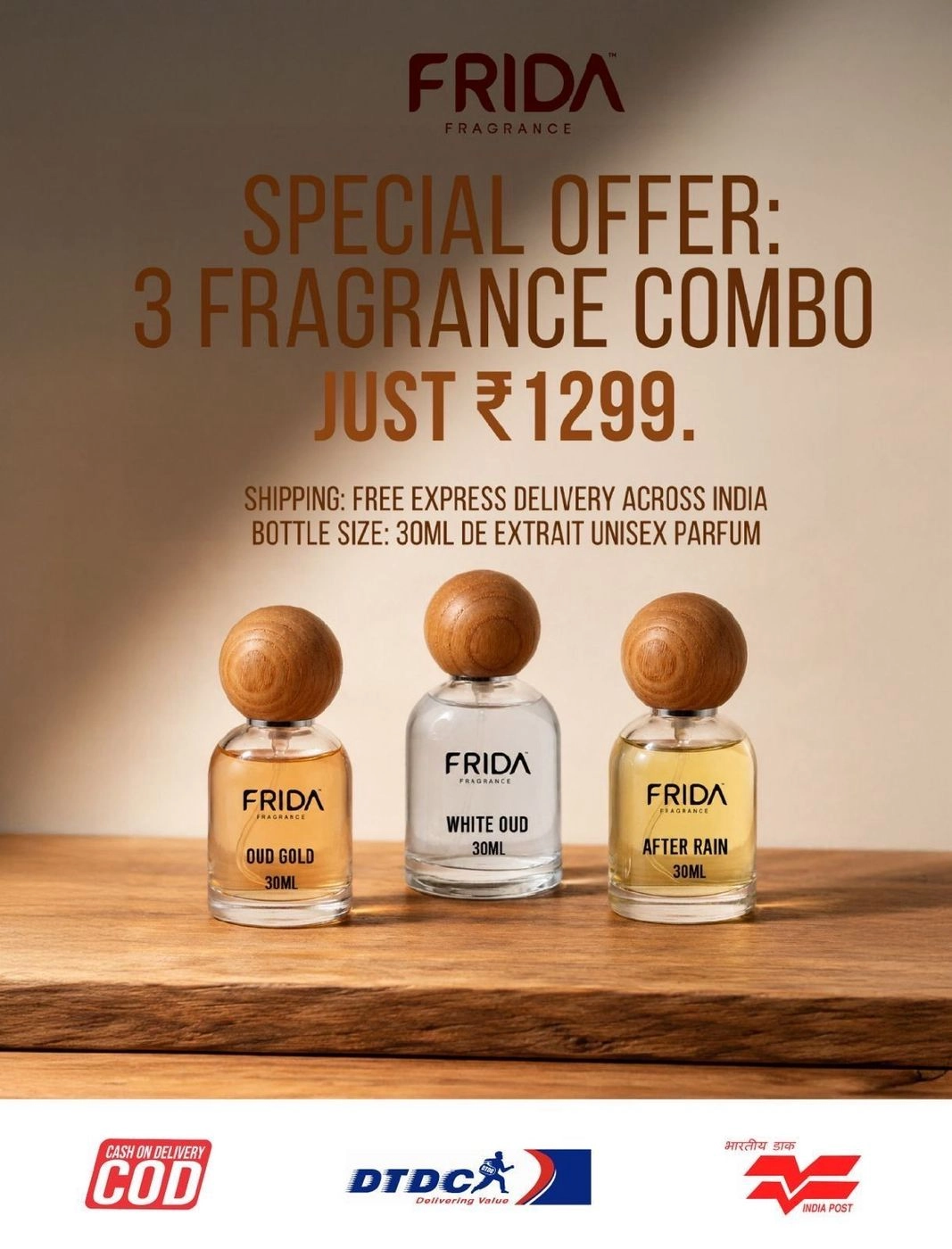 After Rain 30ml, White Oudh 30ml, Oud Gold 30ml