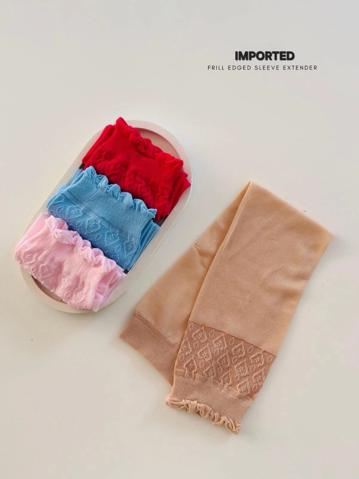 Frill Edged Sleeve Extension