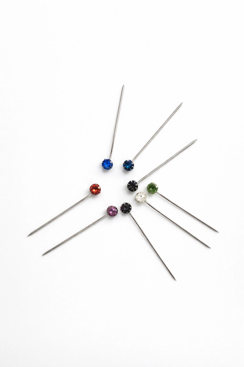Crystal Diamond Pins-Round