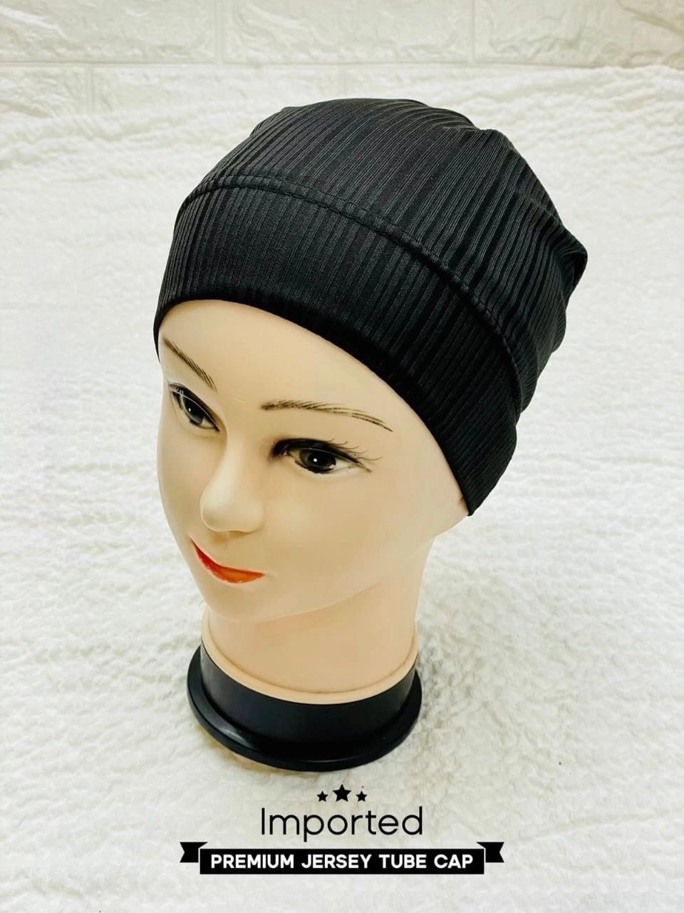 Ribbed Jersey Cap