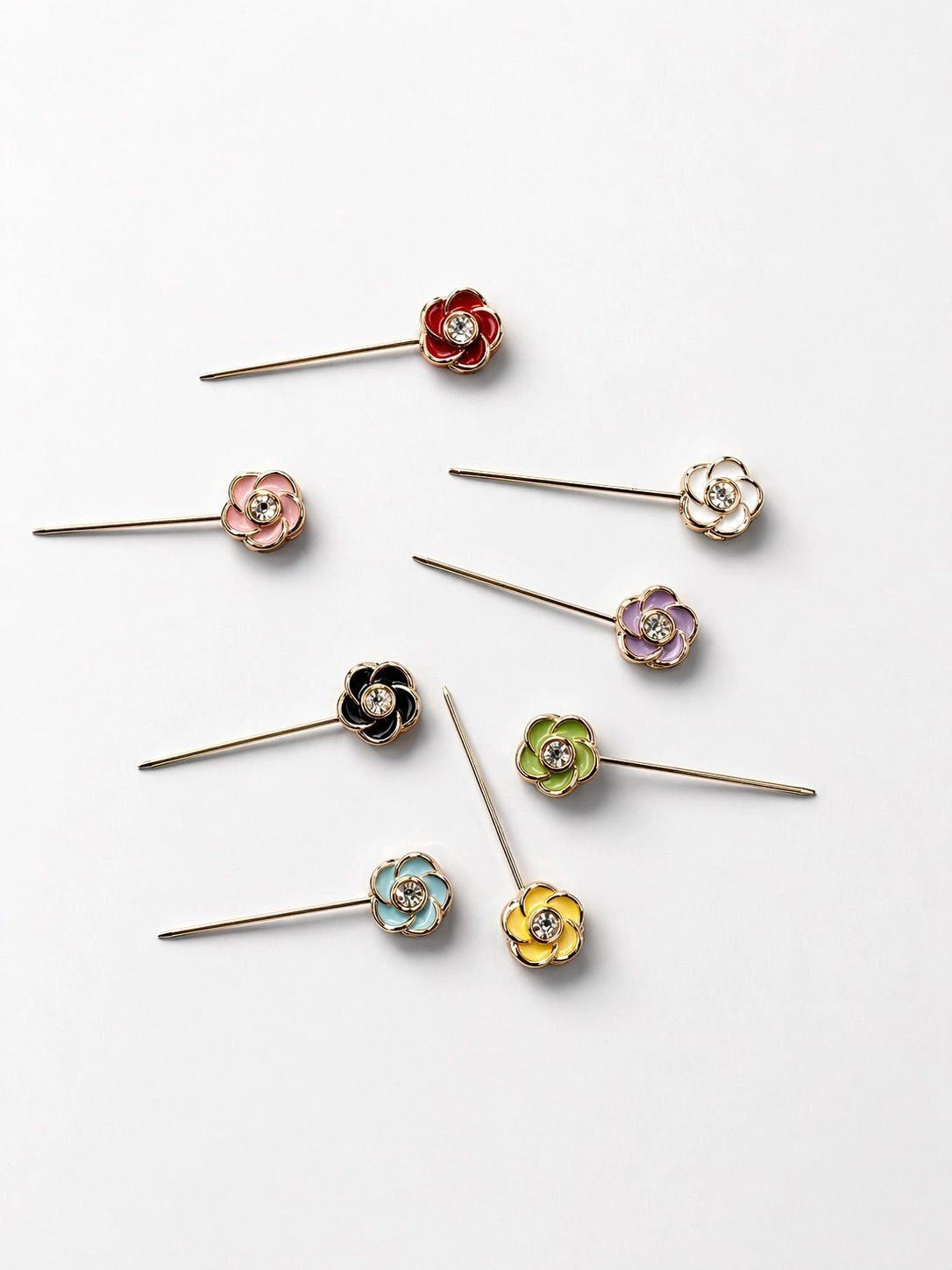 Crystal Diamond Pin - Rose