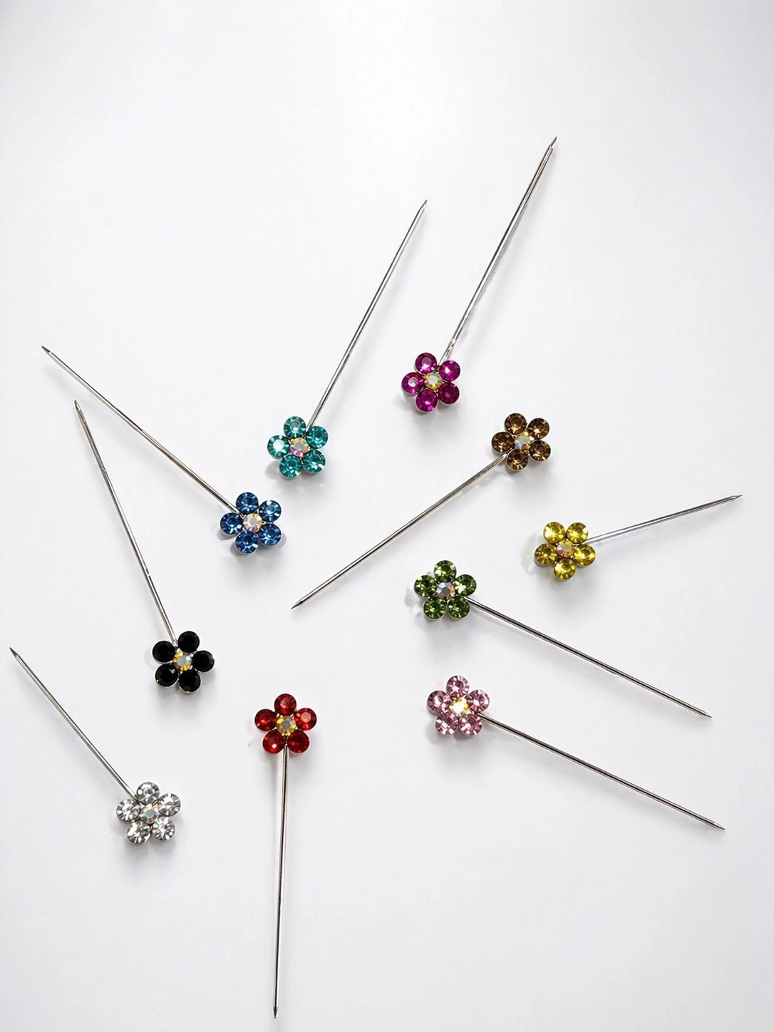 Crystal Diamond Pins-Daisy