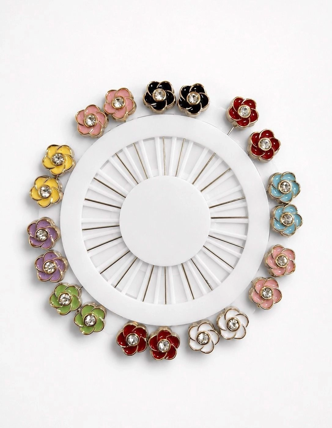 Full Wheel-Crystal Diamond Pins