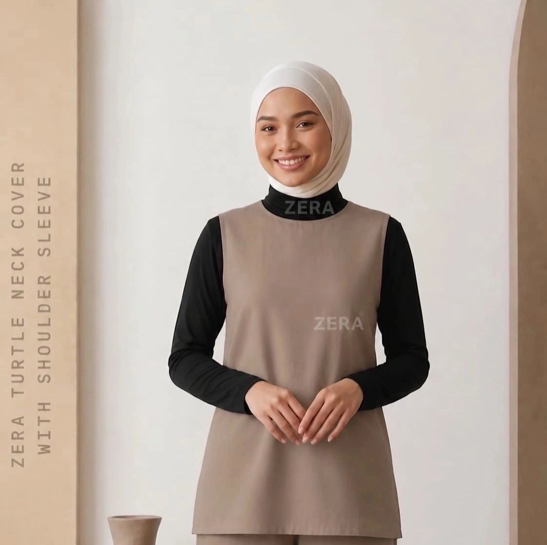 Shoulder sleeve with neck cover