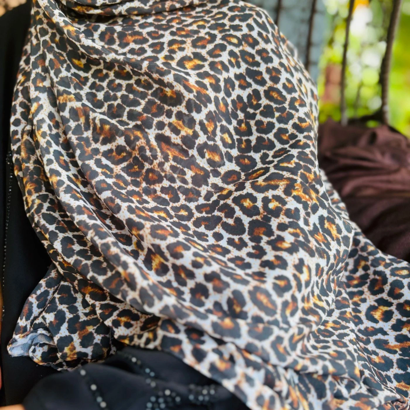 Leopard Printed Hijabs -Chiffon