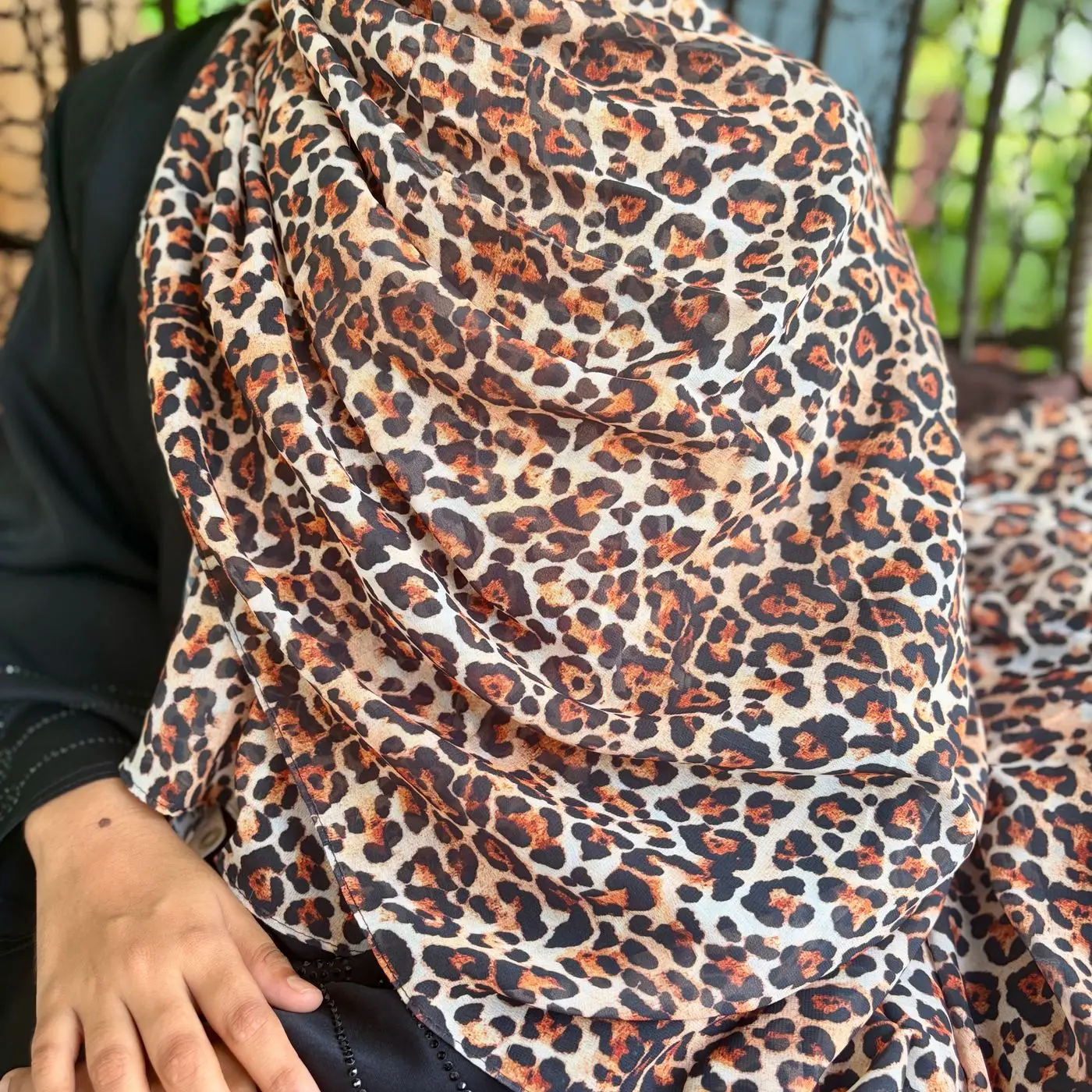 Leopard Printed Hijabs -Chiffon