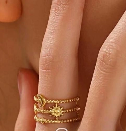 Celestial Multi-Layer Beaded Ring