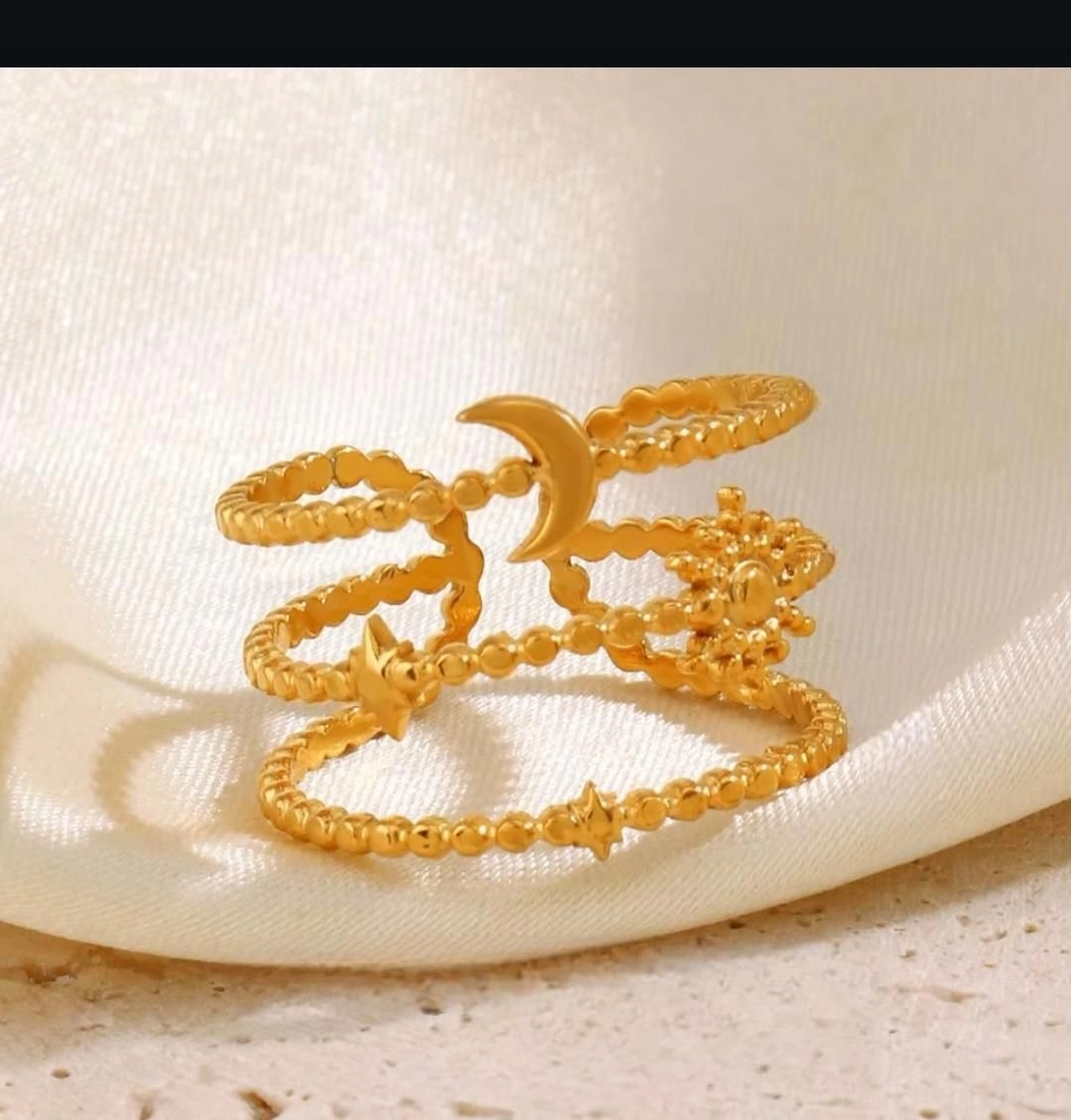 Celestial Multi-Layer Beaded Ring