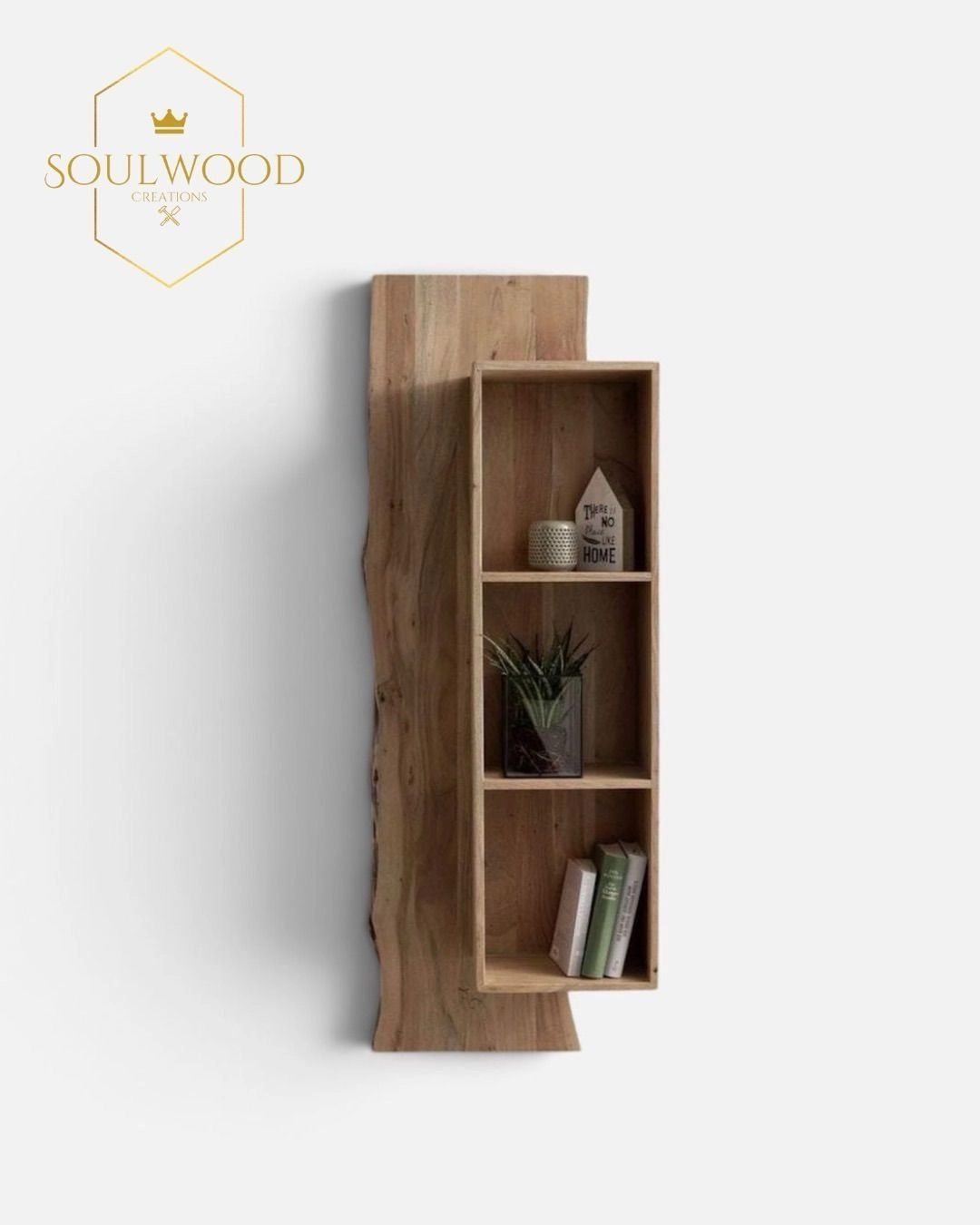 Natural Edge Rustic Wall Shelf 1
