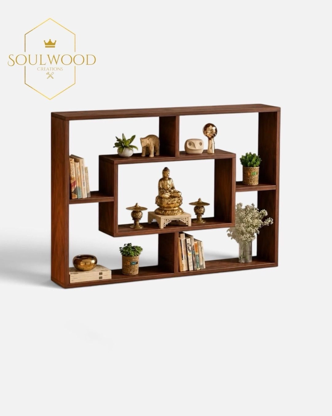 Premium Geometry Design Wall Shelf