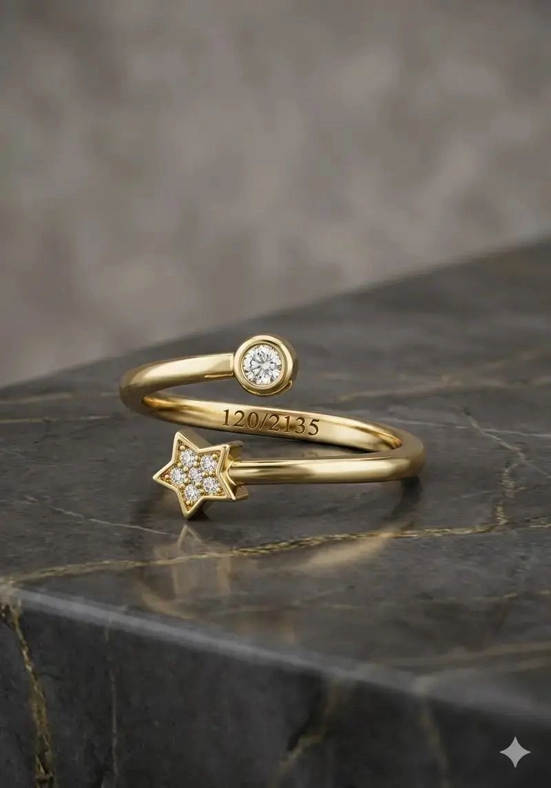 Celestial Glow Wrap Ring